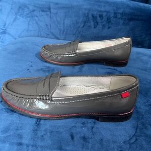 Marc Joseph New York Gray Patent Leather Loafer Shoes 8.5 Slip On East Village